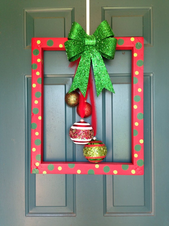 Items similar to Christmas Frame Door Hanger on Etsy