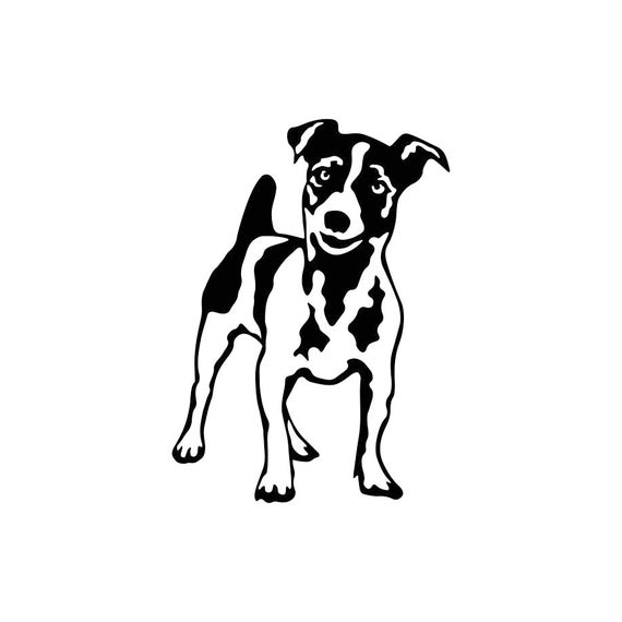 black and white jack russell terrier designs