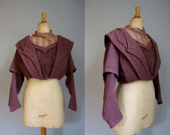 Dusty Pink Late Victorian Bodice