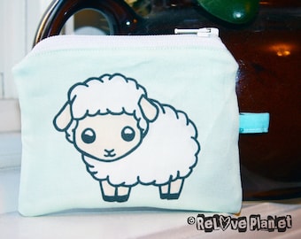 Cute Sheep Mini Coin Purse Zipper Pouch - Kawaii sheep - Wallet - ReLove Plan.et