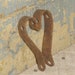 Vintage Metal Heart | Old Metal Heart | Primitive Heart | Antique Metal Heart | Heart From Old Metal Door Mat | Listing Is For 1 Heart
