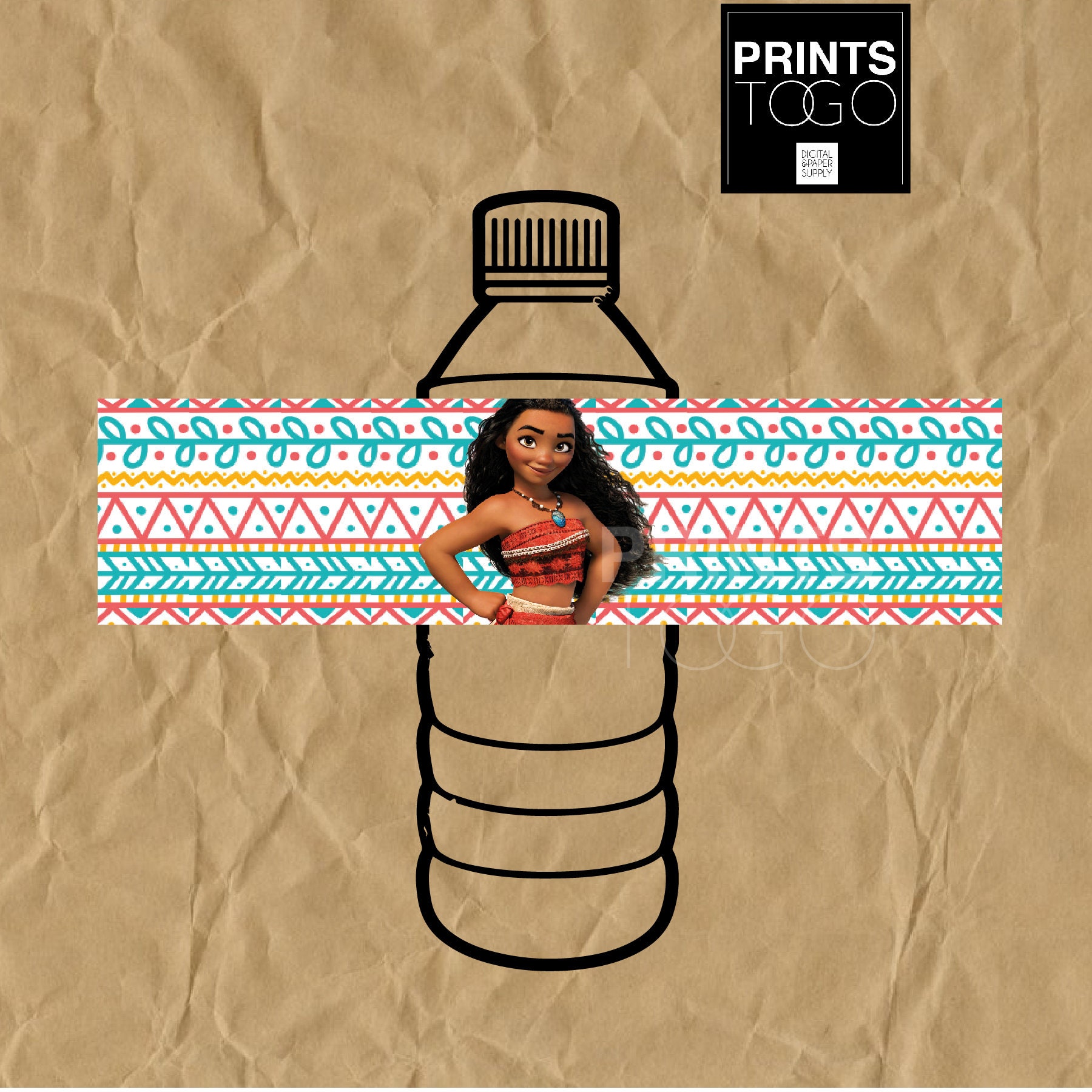 Moana Water Bottle Labels Water Bottle Labels Labels Moana