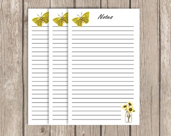 Sunflowers , personal planner Inserts, planner inserts, notes, kikki k, filofax, hexagon, floral, diary, writing