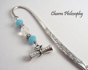 CUSTOM Graduation Bookmark - Gifts for Graduates - Diploma Charm