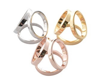 Trio Scarf ring Yellow gold Silver Rose Gold nickle free plated Scarf holder Elegant Scarf Pin beautiful pouch box gift packed Flora Koh