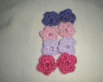Set of eight mini flowers