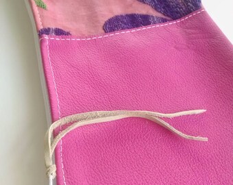 CLEARANCE! Handmade Genuine Leather and Hand Stitched Clutch 11.5 x 5