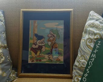Walt Disney Productions, vintage, picture, framed,