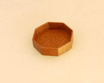 Sailors Valentine - Shadow Box - Handmade by ArtBASE - Mahogany - 60 mm diam. - 11 mm depth - F86-M
