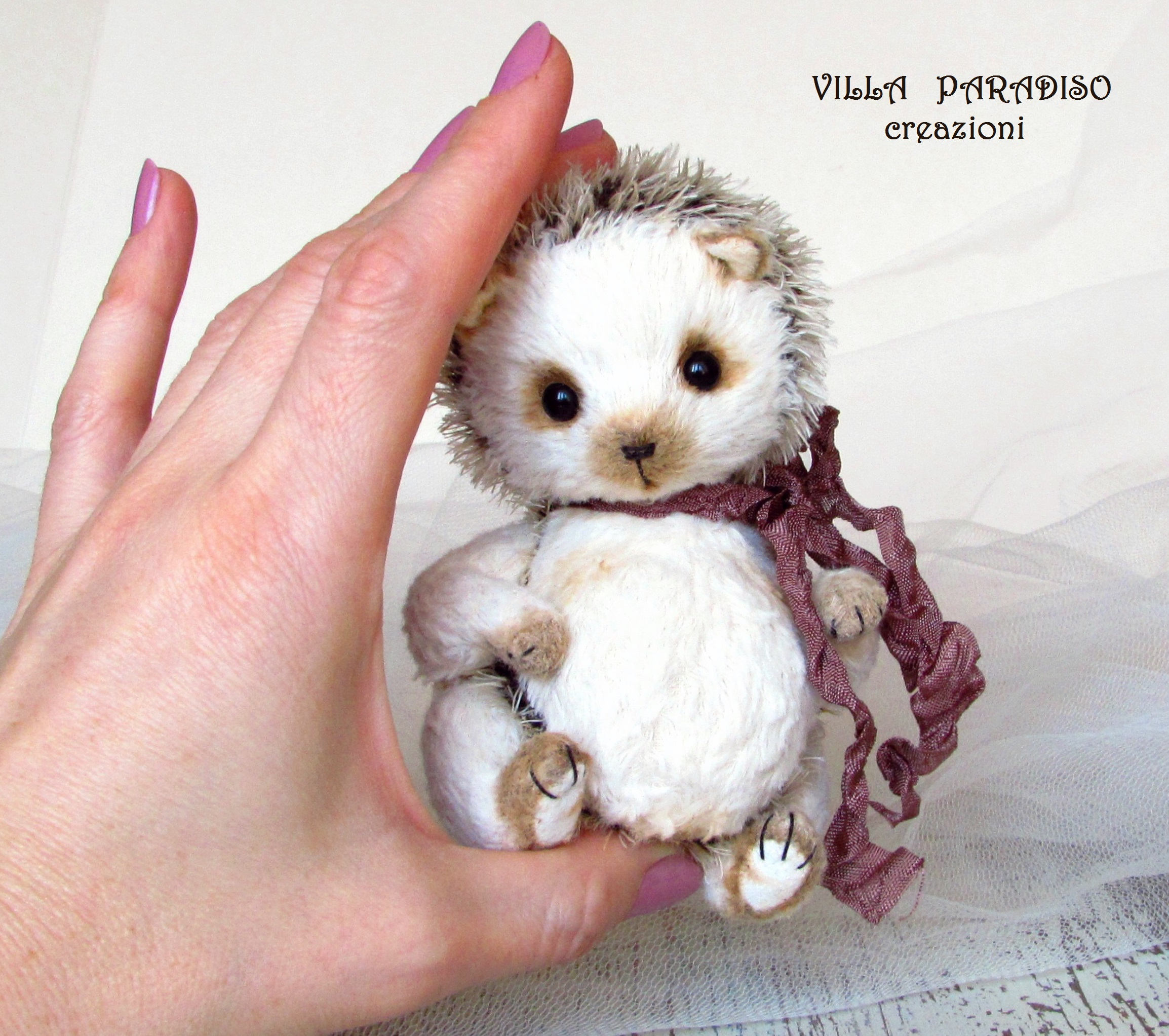Hedgehog Berry OOAK Artist teddy toy stuffed animal soft