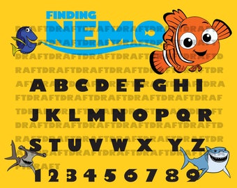 70% Off Finding Nemo Font Svg Finding Dory Font Svg Finding