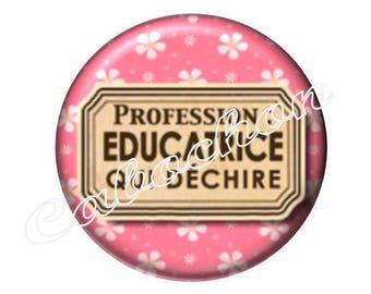 1 cabochon 30mm glass, who tears