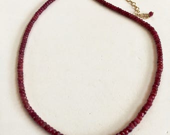 Ruby and Gold Necklace!
