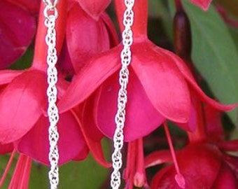 Sterling Silver Rope Bracelet or Ankle Bracelet (2715) Plus Sizes Available!