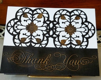 Thank You Card, Homemade Thank You Card, Thank You Greeting Card, Home made card