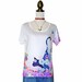 Kawaii Kimono T-shirt, full graphic, vivid color, Cotton polyester