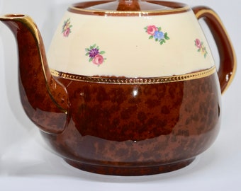 Vintage Arthur Wood England Floral Teapot
