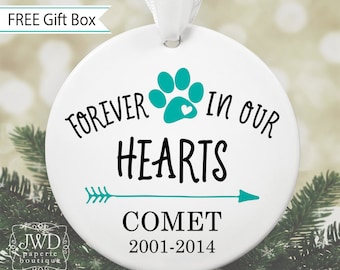 Dog Memorial Ornament Pet Loss Personalized Dog Ornament Pet Remembrance Ornament Dog Keepsake Christmas Ornament Custom Dog Gift #OR15MG