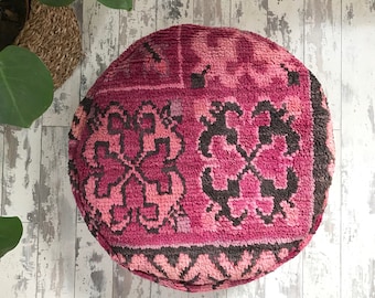 Round Moroccan Pouf