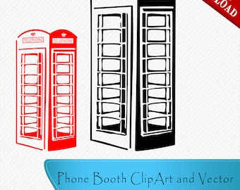 Telephone Booth SVG Cricut Silhouette Phone Booth SVG Telephone Booth Vector Cut Vector digital download, svg, dxf, eps, png