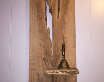 Live Edge Hanging Shelf