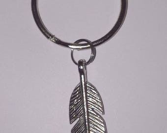 Silver Feather Key Ring - Great Gift