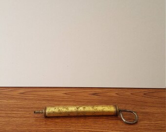 Early 20th Century Brass Graphite Dispenser, Grease Gun, Steampunk