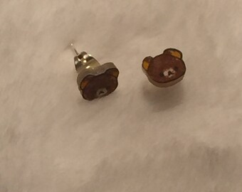 teddy bear earrings