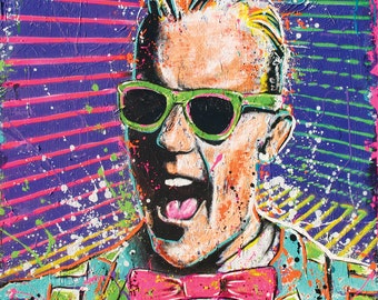 Max Headroom - 12 x 12 High Quality Pop Art Print