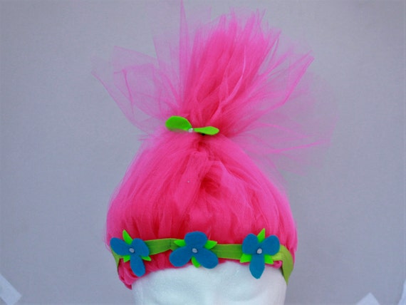 Trolls headband Poppy headband trolls birthday Poppy