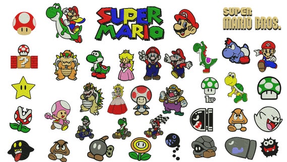 52 Mario Embroidery Design Super Mario Embroidery Mario Kart