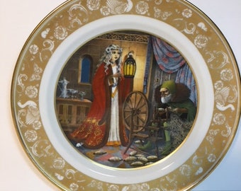 Vintage-The Grimm's Fairy Tales-Franklin Porcelain-Rumpelstiltskin-1978-Limited Edition Bavaria