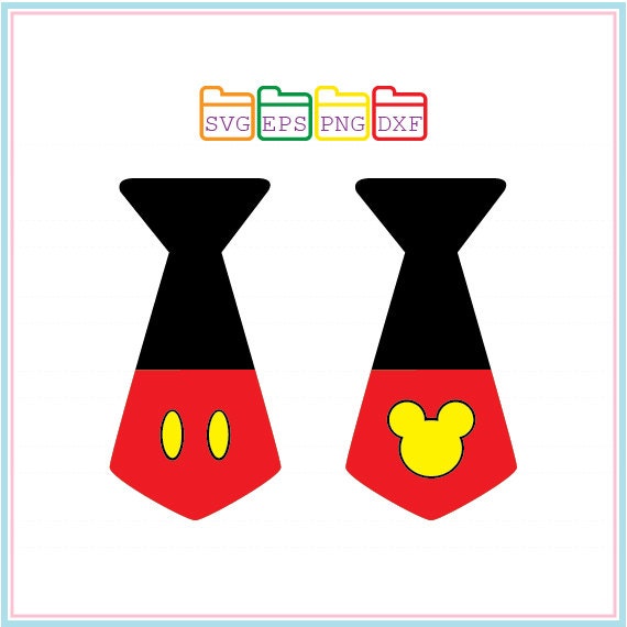 Download Items similar to Mickey Mouse, Tie, Boy, Svg Dxf Png Eps ...