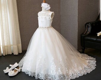 CUSTOM Daisy First Communion Dress