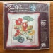 Erica Wilson Crewel Pillow Kit, Vintage Nasturtium Flower Fairy, 1980 Unopened New Old Stock, Embroidery Project 14 x 14