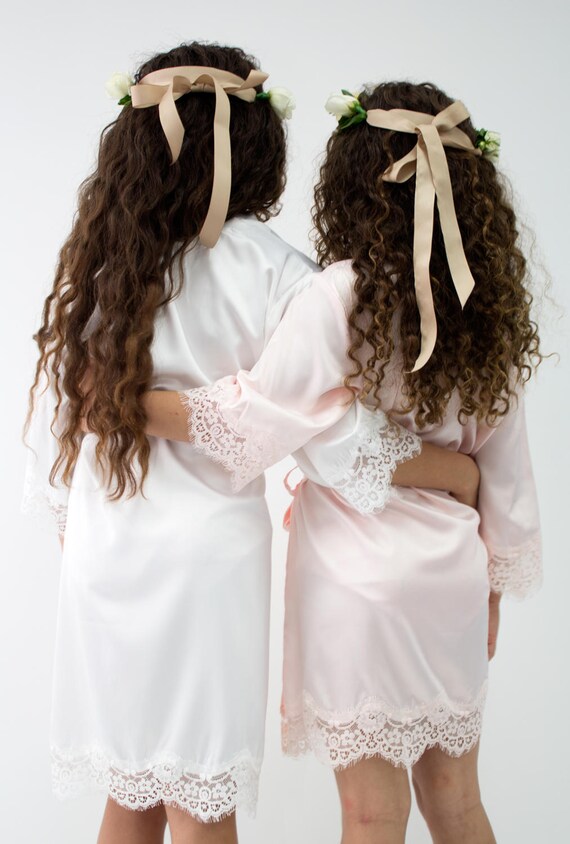 Flower Girl Robe // Bridal Robe // Bride Robe // Bridal Party