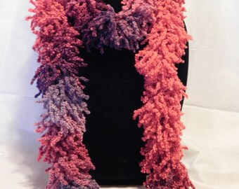 Pink, Burgundy, and Purple Fashion Scarf