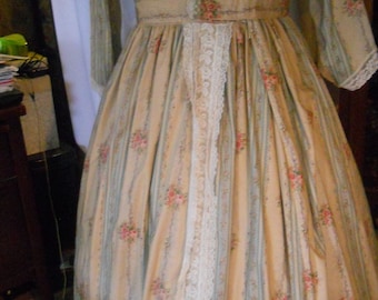 Civil War Period Day Dress, Reenacting, Victorian
