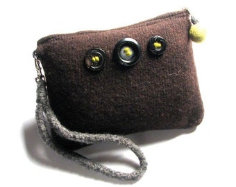 Salvaged Wool Pouch