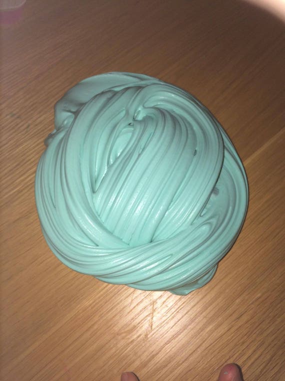 Light Green Fluffy Slime lovely stretchy clicky cheap