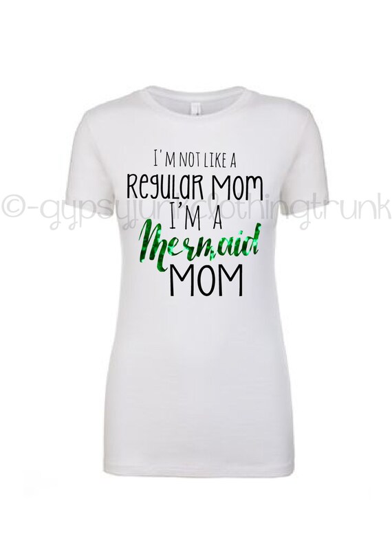 Mermaid Mom TShirt Mermaid Mom Shirt Cool Mom Shirt Mermaid