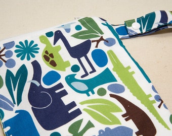 2D Zoo Pool - 12x12 Sweet Bobbins Wet Bag - SEAM SEALED - Snap Strap