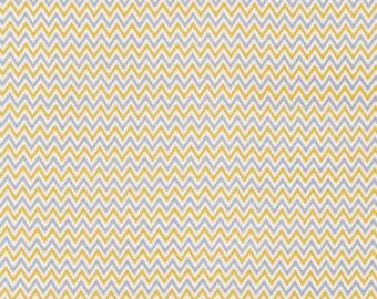 25202- Dena Designs Fox Playground Chevron in Yellow - 1/2 yard