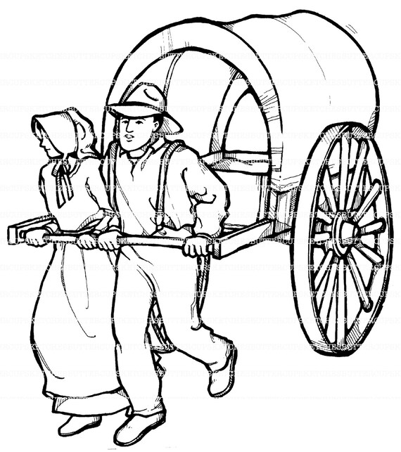 Items similar to LDS Pioneer Coloring Pages on Etsy