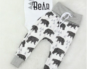Brother Bear outfit/organic cotton jogger pants
