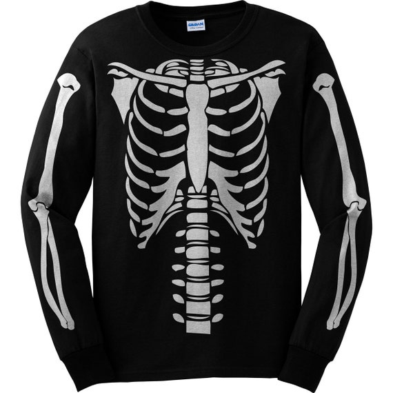 skeleton long sleeve shirt men