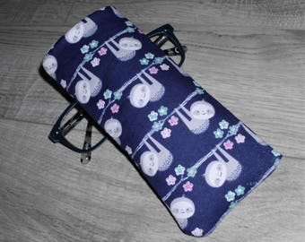 Sloth Fabric Sunglasses Case Eyeglasses Case Glasses Sleeve