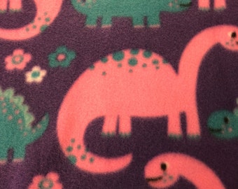 RaToob, Pink and Teal Dinos on Purple