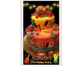 Snapchat Filter Fiesta, Birthday Snap Chat Filter, Birthday Geofilter, Snapchat Geofilter Fiesta Party Snapchat, Fiesta Babyshower Snapchat