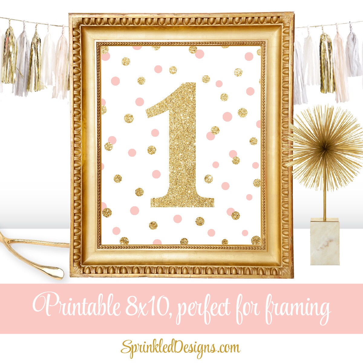 First Birthday Party Sign 1st Birthday Big One Number 1